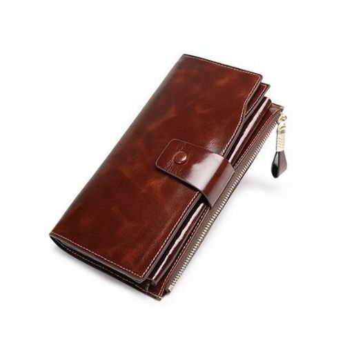 Women's Leather Long Retro Wallet