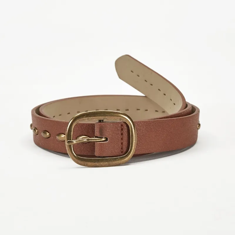 Studded Genuine Leather Belt for Style