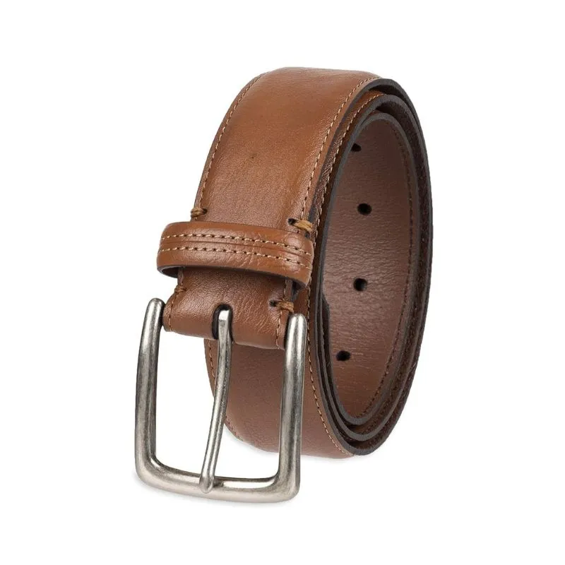 Light Tan Men’s Leather Belt With Minimalist Design