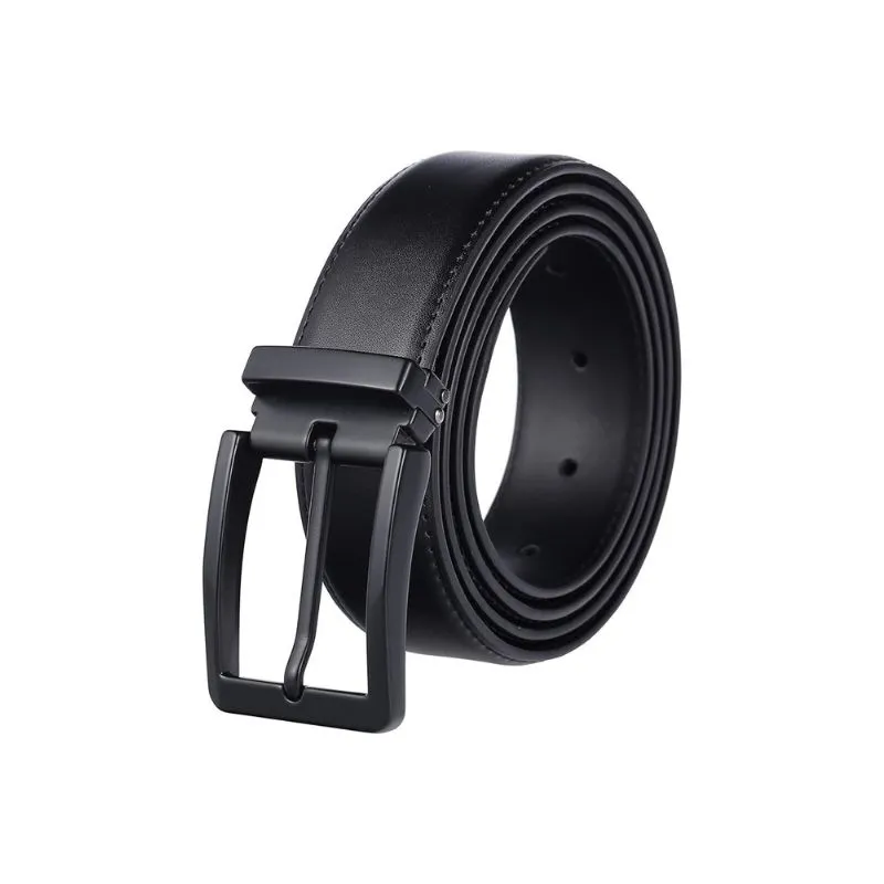 Sleek Black Leather Belt For Men’s Formal Outfits