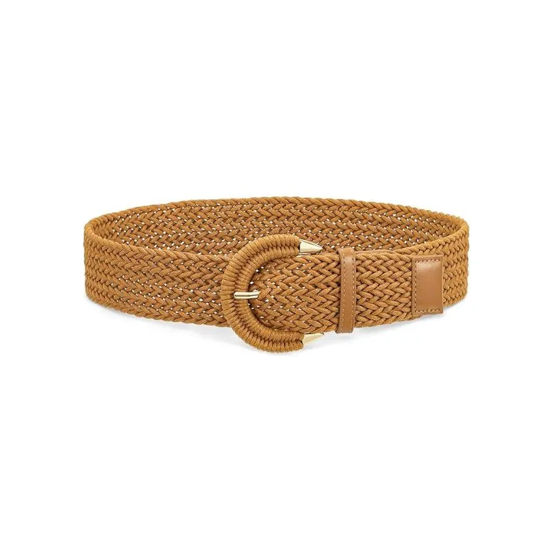 Wide Woven Belt For Casual Summer Outfits