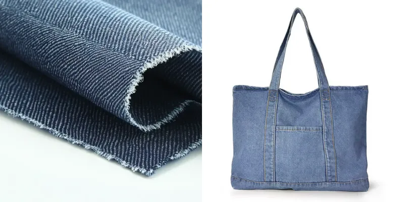 Denim fabric for handbag manufacturing