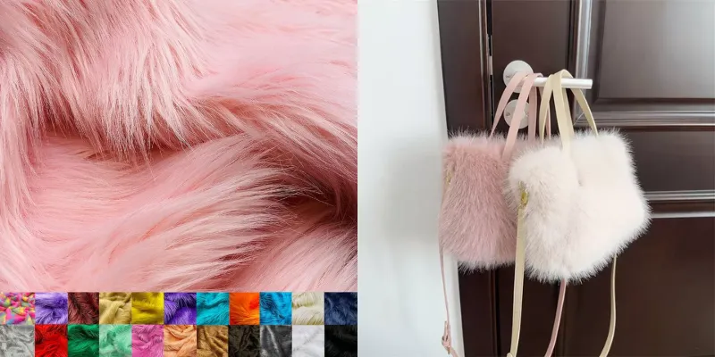 Faux Fur fabric for handbag manufacturing