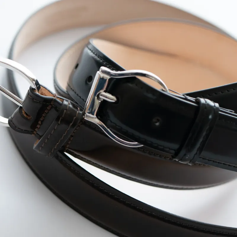 Corrected Grain Leather belt for women