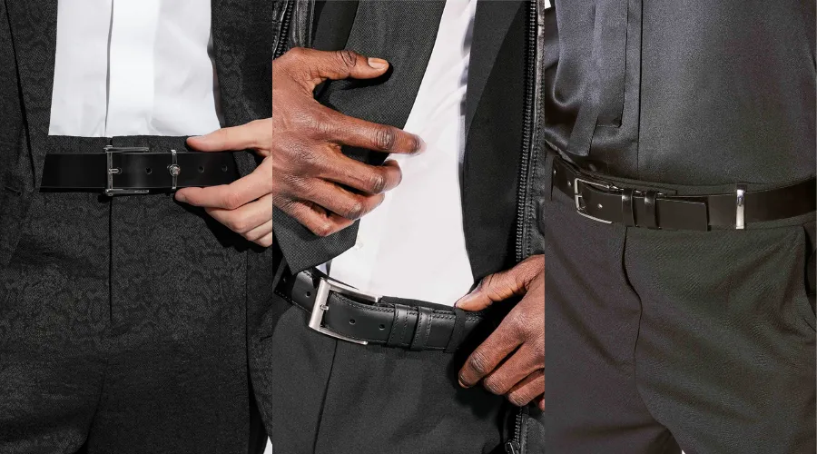 Men Leather Belt for Date Night or Social Events