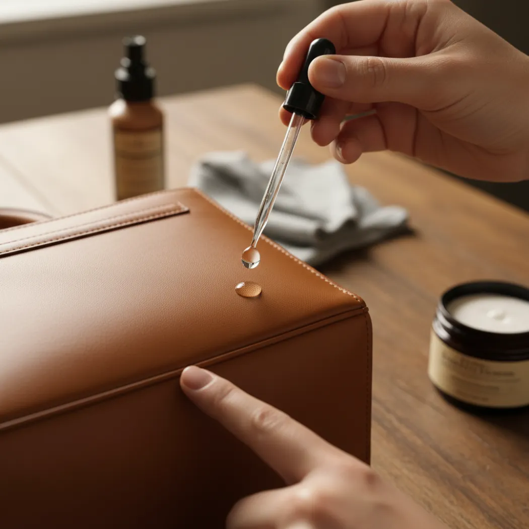 how do you perform a general cleaning on a leather purse