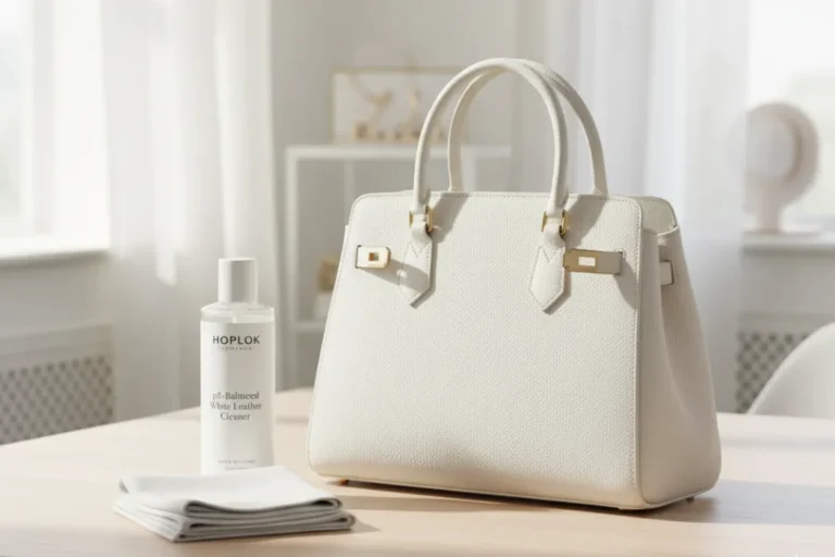 how to clean white leather