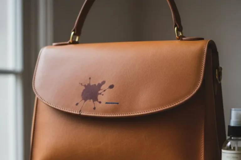 how to clean a leather purse