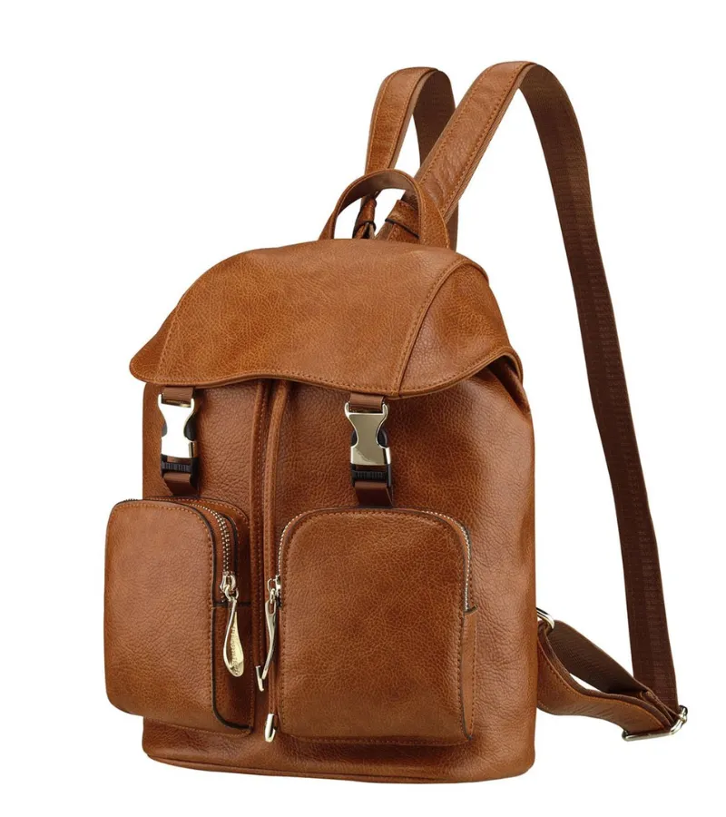 Pebbled Leather Backpack