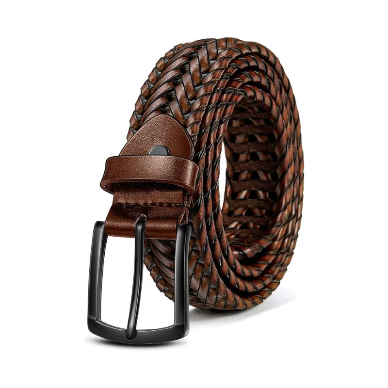braided belt comfortable for men casual jean