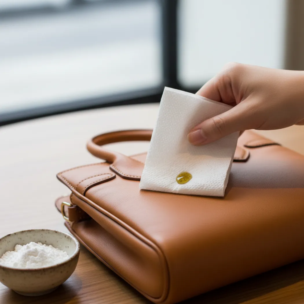 first aid how do you treat a fresh oil stain