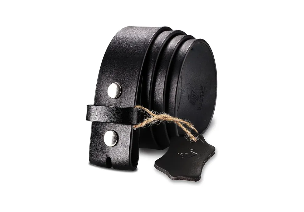 hang tag leather belt