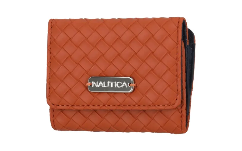 metal stamp logo wallet
