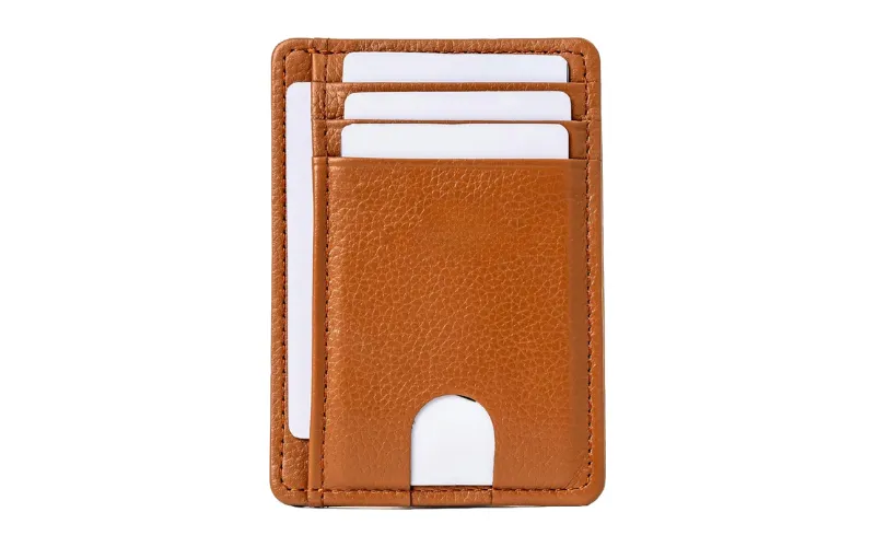 slim leather wallets