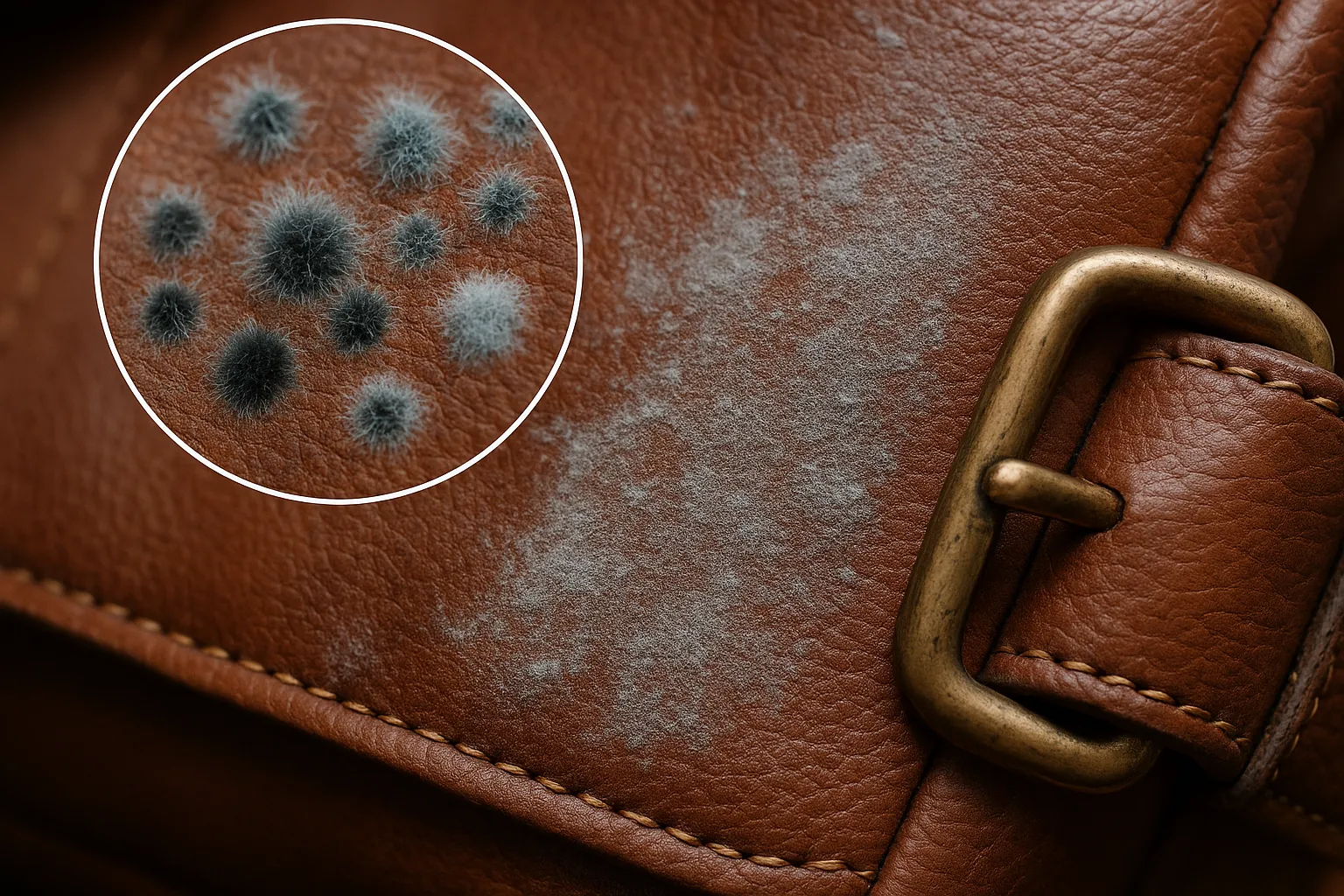 what is that stuff on my leather (is it mold or mildew)