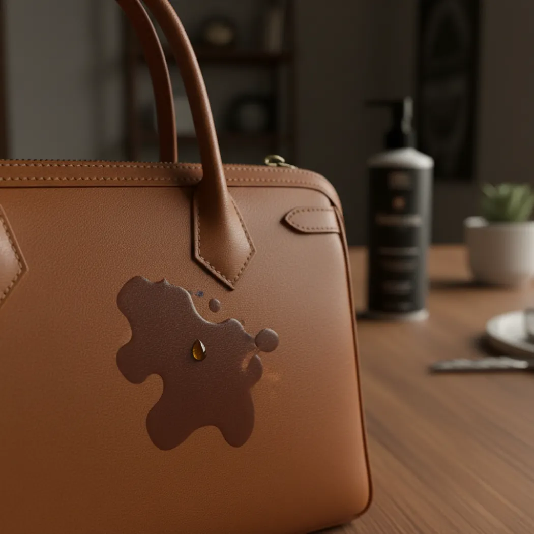 why do oil and grease stain leather so badly