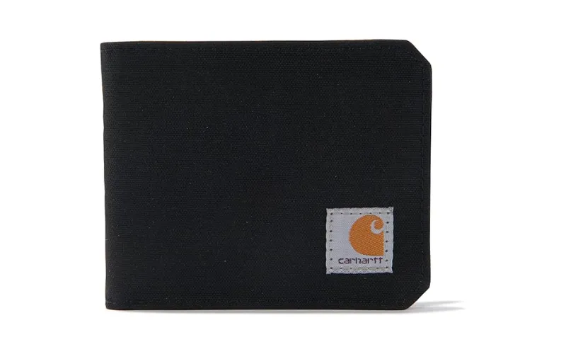 woven logo wallet
