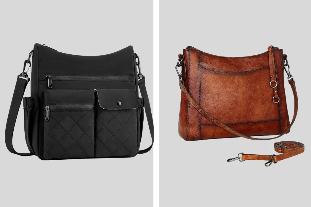 nylon vs. leather handbags