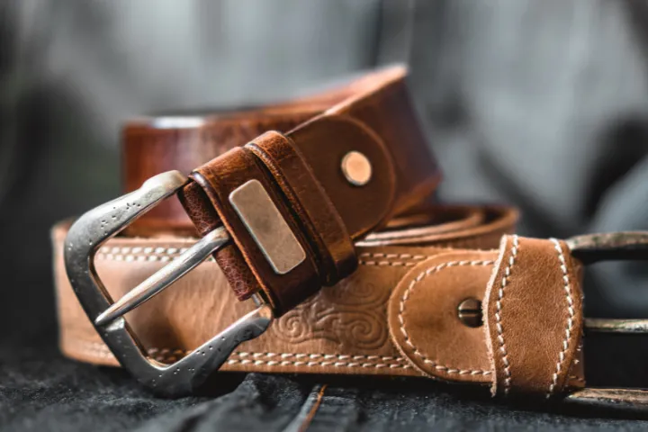 what types of leather belts are there