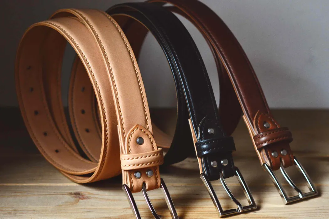 full grain vs. corrected grain belts