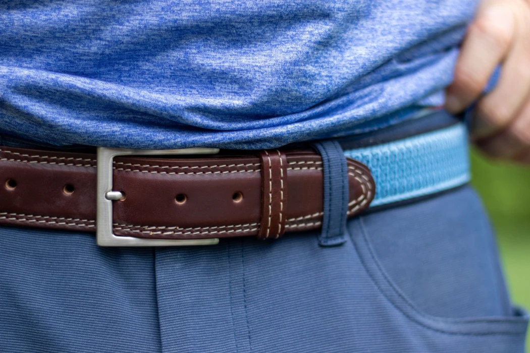 manufacturing men's leather golf belts material specs and performance standards