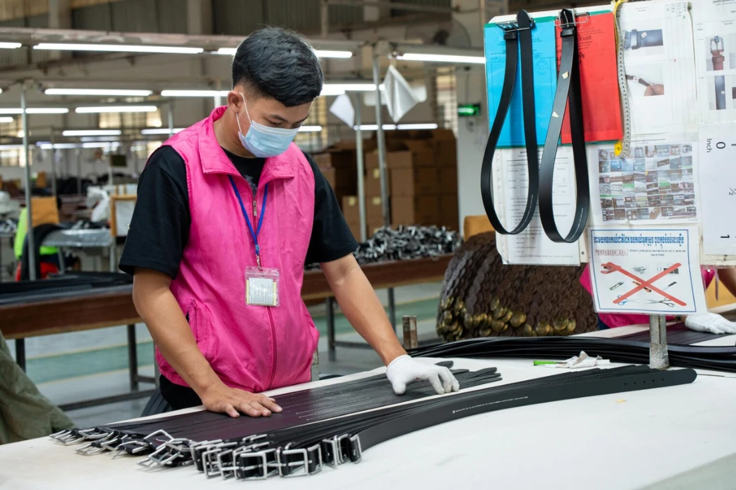 how is a leather belt actually made on the factory floor
